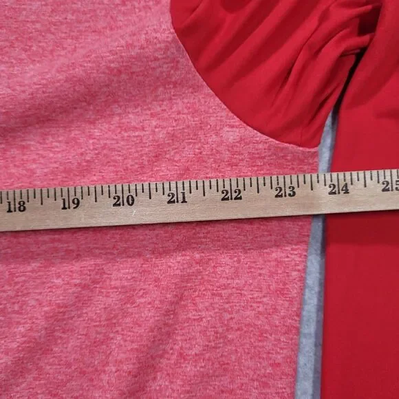 Chicago Blackhawks Mens XL Fanatics 1/4 Zip Red Long Sleeve Blade Collar - Picture 6 of 8